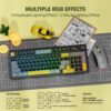 Micropack KM270W 3 Modes Rechargeable Wireless Keyboard Mouse Combo - Black/Green