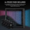 CORSAIR FRAME 4000X RS (BlackWhite) Mid-Tower PC Case - RS120 x4