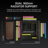 CORSAIR FRAME 4000D RS Wood (Black/White) Mid-Tower PC Case - RS120 x4