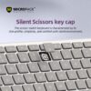 Micropack K310W 2.4G + Bluetooth Rechargeable Wireless Keyboard - Grey/Orange