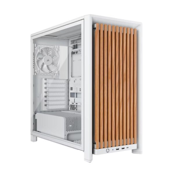 CORSAIR FRAME 4000D RS Wood (Black/White) Mid-Tower PC Case - RS120 x4