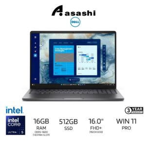 db102496f5b6b220c7959268f8ac1221.jpeg Dell Pro 16 PC16250-U5225u-16-512-W11P-BLK-NBP Commercial Notebook (Intel Core Ultra 5 225U/16GB DDR5-5600(1 Extra Slot)/512GB SSD/16" FHD/Intel Graphics/Win11Pro/3YrsPS/Backpack)