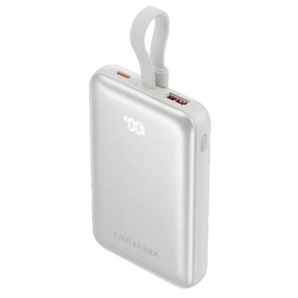 (3C Certified) Vention 10000mAh Magnetic Wireless Power Bank with 22.5W Built-in USB-C Digital Display - 2Y Warranty