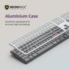 Micropack K310W 2.4G + Bluetooth Rechargeable Wireless Keyboard - Grey/Orange