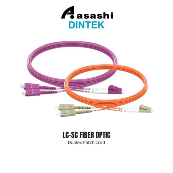 Dintek LC-SC Fiber Optic Duplex Patch Cord 50um(OM2) | 50um(OM3) | 50um(OM4) | 9um(OS2)