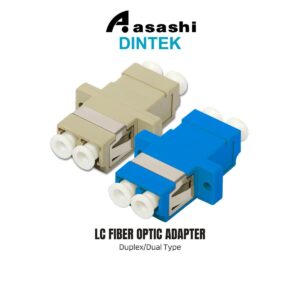 7a5c6779707a1d5bbbec9a7a56368d77.jpeg Dintek LC Fiber Optic Adapter Duplex/Dual Type OM2 / OM3 / OM4 / OS2