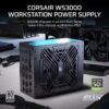 Corsair WS3000 3000W 80+ Platinum ATX 3.1 Fully Modular Workstation Power Supply (EU) - 10 Years Warranty