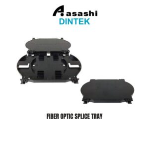 87db819a10f3dfcc472bc0df11e80961.jpeg Dintek Fiber Optic Splice Tray ( for 12 fibers, Black ) 2204-02002
