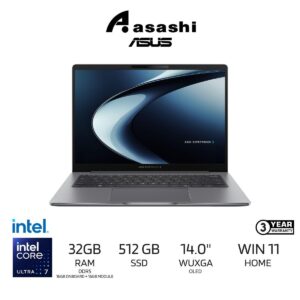 a6ee627497ea628fc60e460caed8cfde.jpeg Asus ExpertBook P5406CCA-SF7350WS Commercial Notebook (Intel Core Ultra 7 255H/32GB DDR5(16GB OB+16GB)/512GB SSD/14" WUXGA OLED/Intel Graphic/Office Home/Win11Home/3YOSS/Backpack)