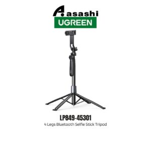aa19c3cd0ee77242c99cbee83ada6511.jpeg Ugreen 4 Legs Bluetooth Selfie Stick Tripod Stand UG-LP849-45301
