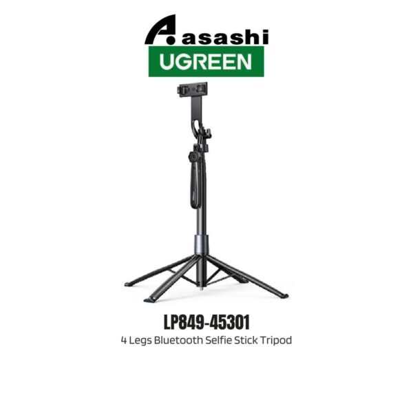 Ugreen 4 Legs Bluetooth Selfie Stick Tripod Stand UG-LP849-45301