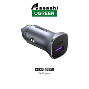 acab0f5874ee96a38c7c80de1deefe6f.jpeg UGREEN 40858 30W DUAL USB-C PD + USB-A QC Fast Car Charger