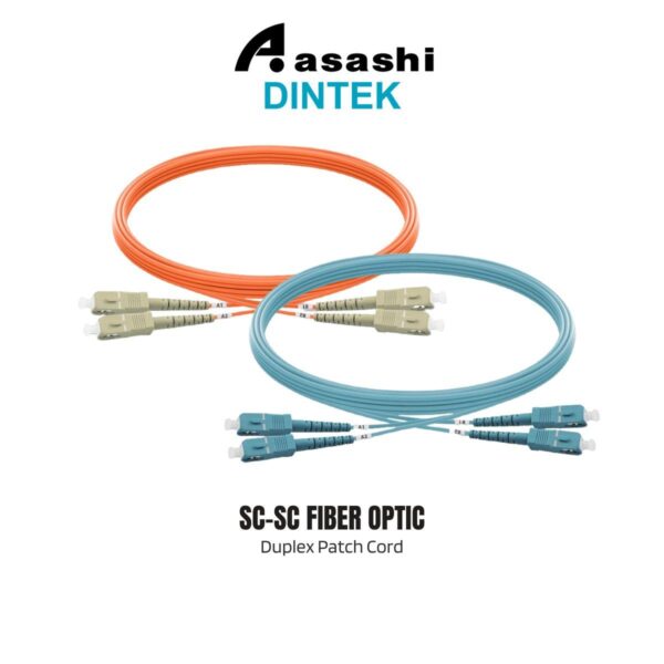 Dintek SC-SC Fiber Optic Duplex Patch Cord 50um(OM2) | 50um(OM3) | 50um(OM4) | 9um(OS2)