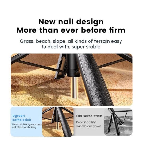 Ugreen 4 Legs Bluetooth Selfie Stick Tripod Stand UG-LP849-45301