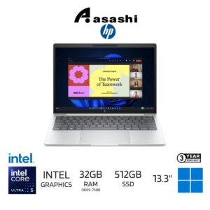 144a16c557e5cfc2a42c00cf3b27ae06.jpeg HP EliteBook 8 G1i 13 Commercial Notebook AI PC - BV8B4PT - (Intel Core Ultra 5 225U Processor / 32GB DDR5-7500 (onboard) / 512GB SSD / 13.3" WUXGA / Intel Graphics / Windows 11 Pro / 3Yrs / Backpack)