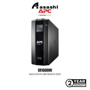 APC BR1600MI Back UPS Pro BR 1600VA, 8 Outlets, AVR, LCD Interface