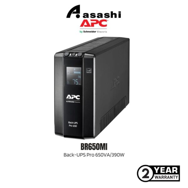 APC BR650MI Back-UPS Pro 650VA/390W Tower UPS