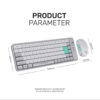 Alcatroz Tetriz Air 300C Multi-Device Rechargeable Keyboard Mouse Combo
