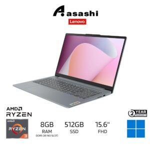 012749f3af59fd57c7e2252e603fddca.jpeg Lenovo IdeaPad Slim 3 15AMN8 Notebook 82XQ01P3MJ – AMD Ryzen 3 30 / 8GB DDR5 OB (No Slot) / 512GB SSD NVMe / Integrated AMD Radeon 610M Graphics / 15.6" FHD / Windows 11 Home / Office Home / 2-Year Warranty / Pre / CarryBag / Grey