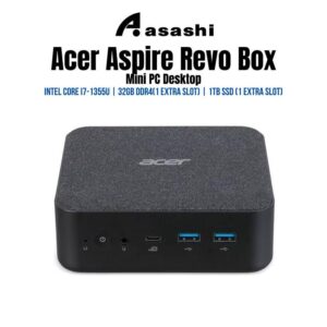 0c145929a7e53e53356e570bb5e1fe27.jpeg Acer Aspire Revo Box RB102-13U7UW11S Mini PC Desktop (Intel Core i7-1355U/32GB DDR4(1 extra Slot)/1TB SSD (1 Extra Slot)