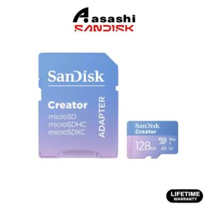 1363246e96fdb8513c3b854fad694513.jpeg SanDisk Creators 128GB/256GB/512GB/1TB UHS-I U3 V30 Class10 MicroSDXC Card with SD adapter