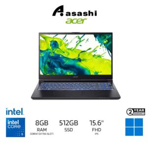 1aaa8568e5e1f9d1e84f1e6ecd6e2963.jpeg Acer Aspire 7 A715-59G-527W Gaming Notebook – Intel Core 5-210H / 8GB DDR4-3200MHz (1 Extra Slot) / 512GB SSD / NVIDIA RTX3050 4G DDR6 / 15.6" IPS FHD 144Hz / Office Home + M365 Basic / Windows 11 Home / 2-Year Warranty / Bag