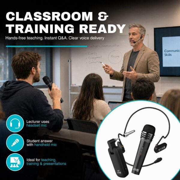 Vinnfier Tango Air 5 2 in 1 Dual Wireless Microphone System