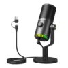 MAONO DM30RGB / DGM30RGB USB GAMING MICROPHONE WITH CONTROLLABLE RGB LIGHTING, CARDIOID PATTERN AND MAONO LINK