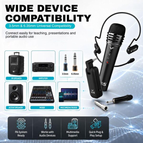 Vinnfier Tango Air 5 2 in 1 Dual Wireless Microphone System