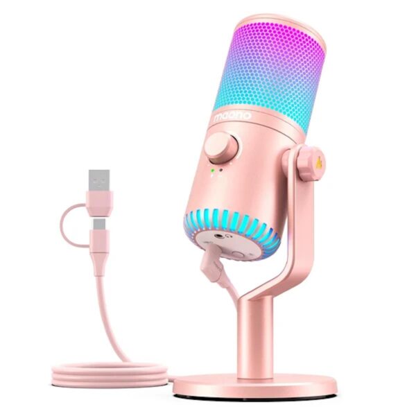 MAONO DM30RGB / DGM30RGB USB GAMING MICROPHONE WITH CONTROLLABLE RGB LIGHTING, CARDIOID PATTERN AND MAONO LINK