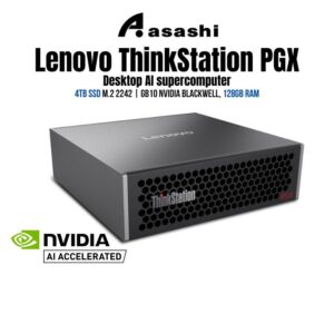 7bebd9a4b0b1d0e86b064aa1186aa793.jpeg Lenovo ThinkStation PGX - Desktop AI supercomputer | 4TB SSD M.2 2242 PCIe 5.0 | GB10 Nvidia Blackwell, 128GB RAM, 10G Ethernet, 4 x USB 3.2 Gen |1 petaFLOP, Ubuntu Linux NVIDIA DGX OS DGX SPARK 3Y
