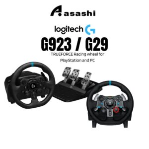 Logitech G29 / G923 Gaming Racing Wheel Steering + Pedal + Drive Force Shifter 941-000132 (Compatible PS4, PS5 & PC)