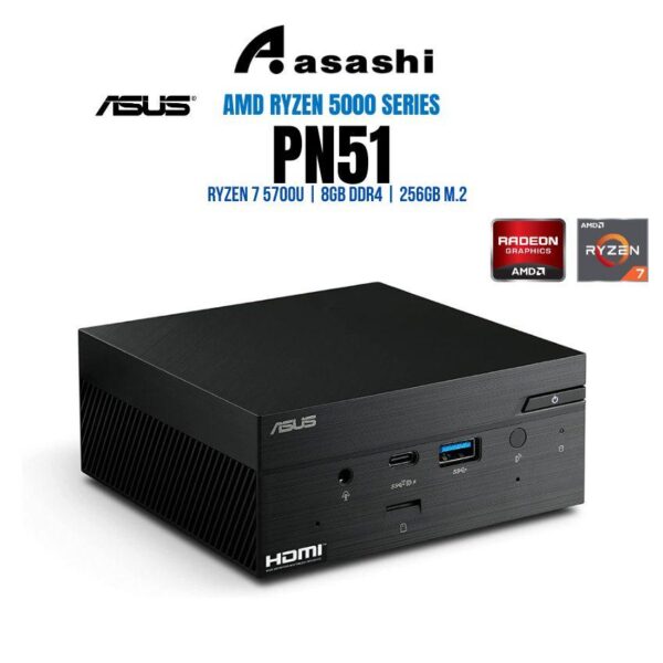 ASUS MINI PC PN51 AMD Ryzen 5 5500U Ryzen 7 5700U - 8GB DDR4/256GB M.2/Vega/Win10 PN51-B5201ZD PN51-B7199ZD DIY DESKTOP
