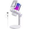 Maono DGM20 USB Microphone RGB Gaming USB Condenser Mic Noise Cancel RGB Light One key mute3.5mmj jack for PC Recording