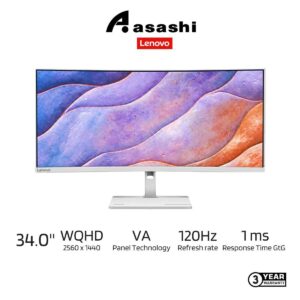 a648cc9a773c8d2e33cbf6e7a9505b8e.jpeg Lenovo L34W-4C 34" VA 120Hz 1ms WQHD UltraWide Curve Monitor – HDMI × 2 / DP × 1 / VESA / FreeSync / HDR10 / 3-Year Warranty