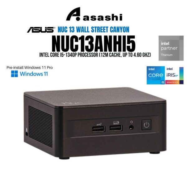 Intel NUC 13 Pro Kit NUC13ANHi5 Mini PC Barebone DIY Desktop 13th Gen Arena Canyon Kingston NV3 DDR4
