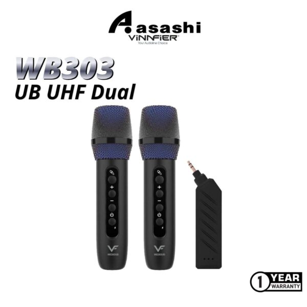 Vinnfier WB303 UB dual UHF Wireless Microphone