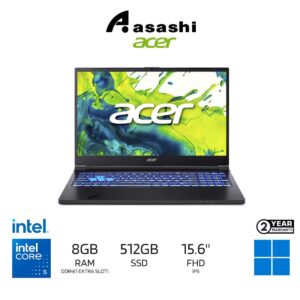 c1ca40cd3c57d564908c70855debd987.jpeg Acer Aspire 7 A715-59G-54Q6 Gaming Notebook – Intel Core 5-210H / 8GB DDR4-3200MHz (1 Extra Slot) / 512GB SSD / NVIDIA RTX3050 4G DDR6 / 15.6" IPS FHD 144Hz / Office Home + M365 Basic / Windows 11 Home / 2-Year Warranty / Bag