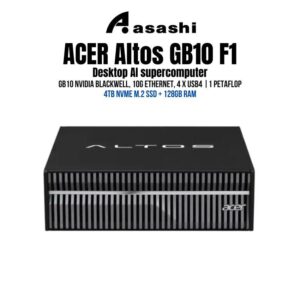 c4cf24910231d36fd349eb46c5c431fa.jpeg ACER Altos GB10 F1 Ai Mini Workstation - Desktop AI supercomputer | 4TB NVMe M.2 SSD | GB10 Nvidia Blackwell, 128GB RAM, 10G Ethernet, 4 x USB4 |1 petaFLOP, Ubuntu Linux DGX SPARK - 3Y Onsite