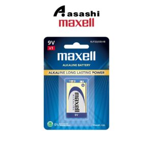 MAXELL ALKALINE 9V - 1PC BLISTER alkaline battery
