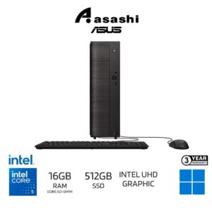 dd04415535abfb423c9382e2c0b3b14b.jpeg Asus ExpertCenter V501SV-05210H011WS / V501SV-05210H010WS Consumer Desktop – Intel Core 5 210H / 16GB DDR5 SO-DIMM / 512GB SSD / Intel UHD Graphic / Office Home 2024 / Windows 11 Home / USB KB & Mouse / 3-Year Onsite Warranty