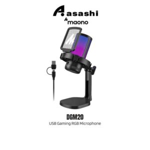 dd8e3e420107076adfec8eaab60fcc5d.jpeg Maono DGM20 USB Microphone RGB Gaming USB Condenser Mic Noise Cancel RGB Light One key mute3.5mmj jack for PC Recording