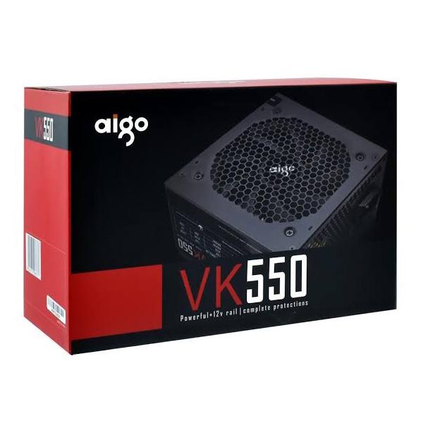 AIGO VK550 500W Flat Cable, Non-Modular Power Supply — 2 Years Warranty