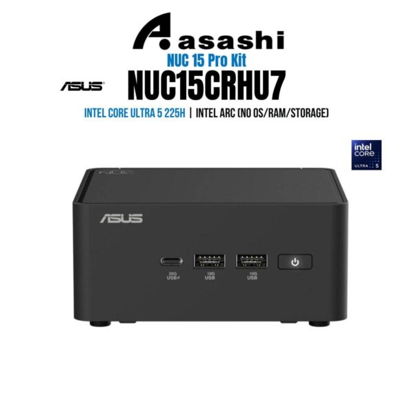 0175b4932d6f0c7175f9025279657c91.jpeg ASUS NUC 15 PRO KIT (TALL CASE) NUC15CRHU7 - Intel Core Ultra 5 225H | INTEL ARC (No OS/RAM/Storage)