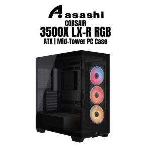 034cdeb05762475249843a343de88a23.jpeg CORSAIR 3500X LX-R (Black/White) RGB iCUE LINK Mid-Tower PC Case (iCUE LINK LX120-R Reverse x3)