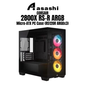 054ca9d34a250ea362644733fc6341ed.jpeg CORSAIR 2800X RS-R ARGB Micro-ATX PC Case (RS120R ARGBx3)