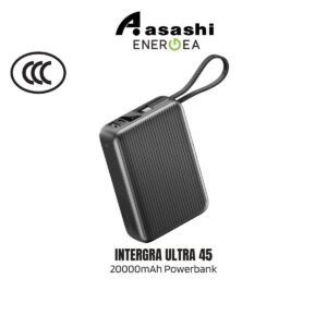 0707f5991781679525a81a5eb0711c37.jpeg (3C Certified) Energea INTERGRA ULTRA 45 20000mAH PD45W Power Bank with C Cable - Gun Metal 04998ENG-INTERULTRA45