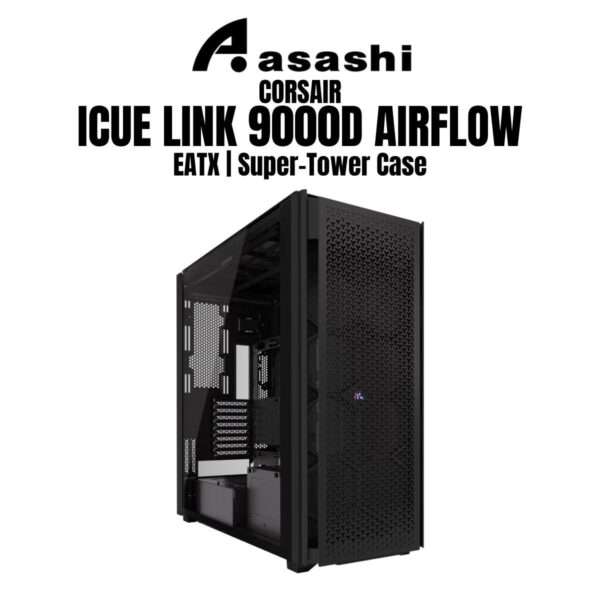 CORSAIR iCUE LINK 9000D AIRFLOW (Black/White) Super-Tower Case