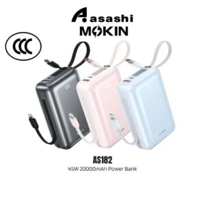 1419d69d2b4051c1d42e249a56f2f0fd.jpeg (3C Certified) MOKIN AS182 45W 20000mAh Power Bank Build-In Type-C LightN Cable
