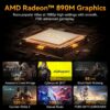 GEEKOM Mini A9 MAX - AMD Ryzen AI 9 HX 470 | 32GB DDR5 (Dual-Channel) | 1TB SSD | Wi-Fi 7 BT 5.4 | Windows11 PRO - 3Y